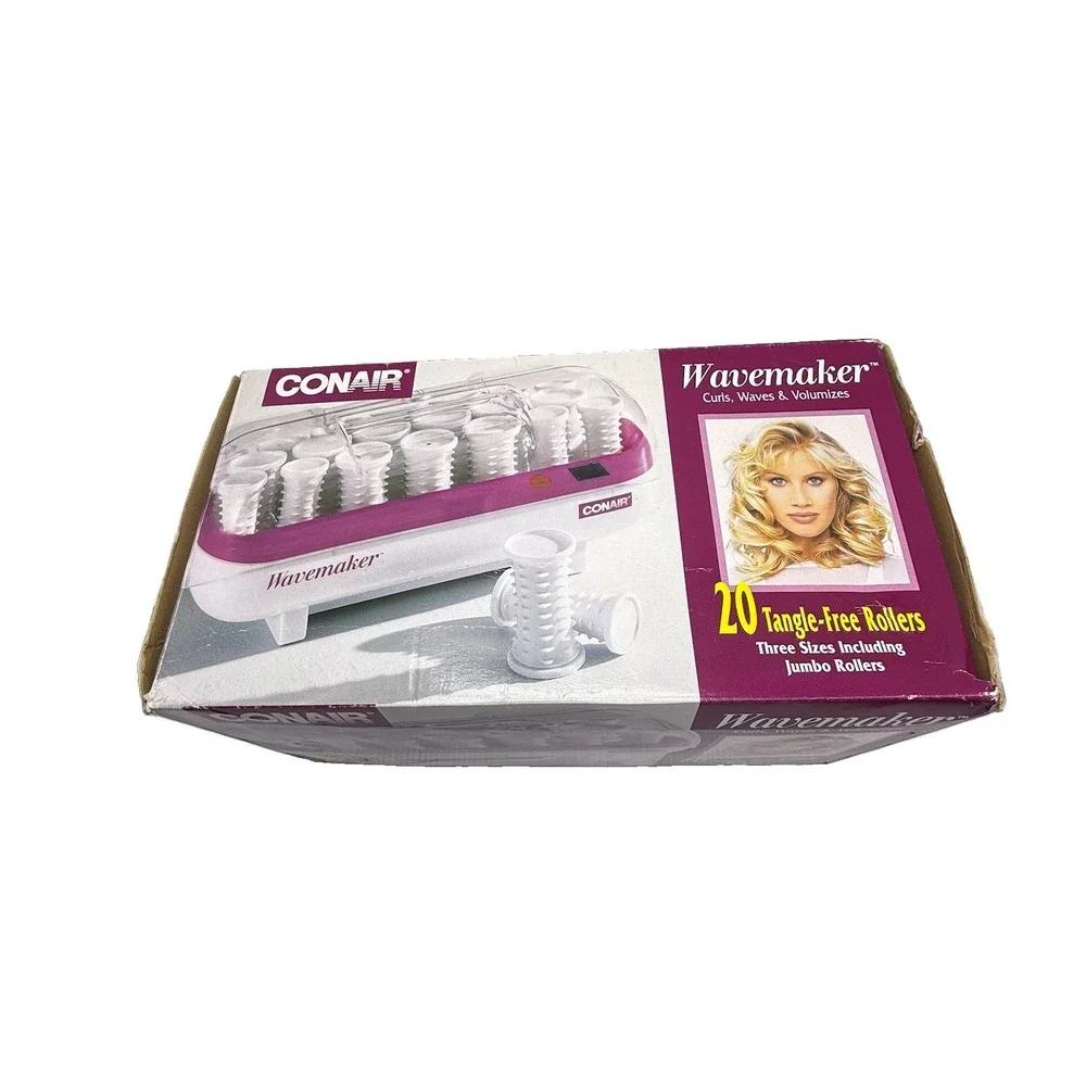 Vintage 90s Conair Wavemaker 20 Hot Rollers Hairsetter Y2K NIB Tested